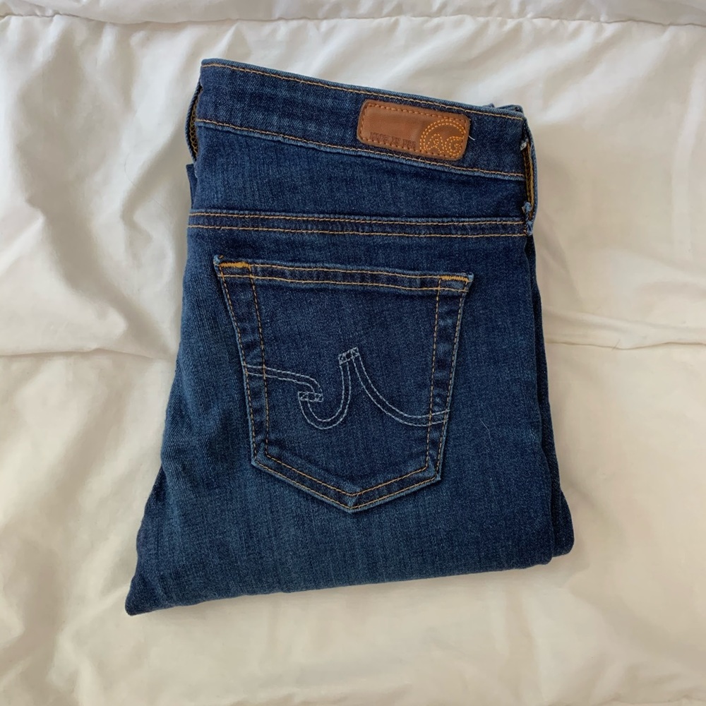 AG Straight Leg Stretch Dark Wash Jeans